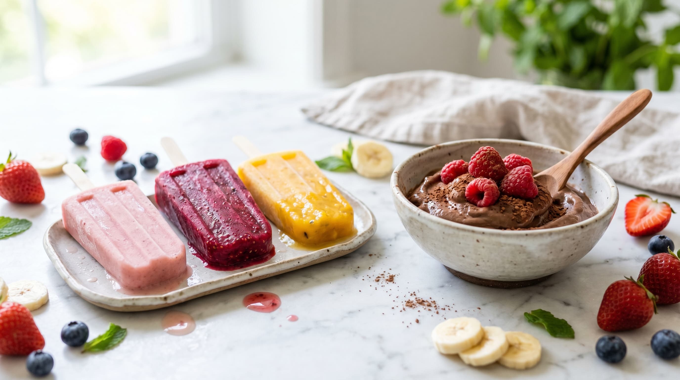 Helados saludables caseros sin azúcar: 8 recetas con 3 ingredientes